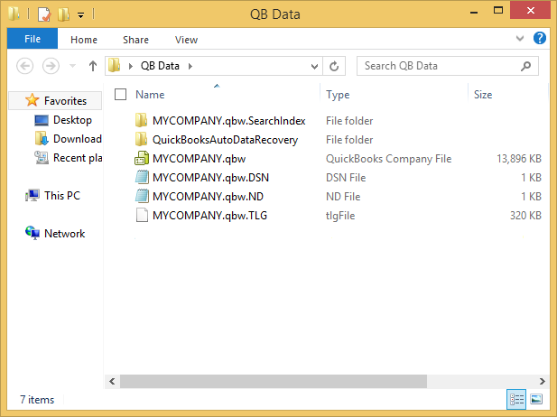 QuickBooks Data File Extensions